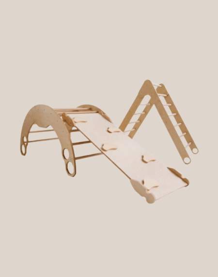 Wooden Triangle Ladder & Ramp Climbing Set