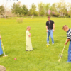 Actividades ao ar livre para toda a família Jogo de croquete para o quintal com malhos de madeira